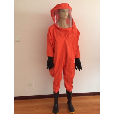 呼吸器內置型 A型氣密型防化服 封閉重型防化服