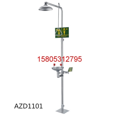 不銹鋼緊急沖淋洗眼器WJH1358-1 錦程安全 洗眼器